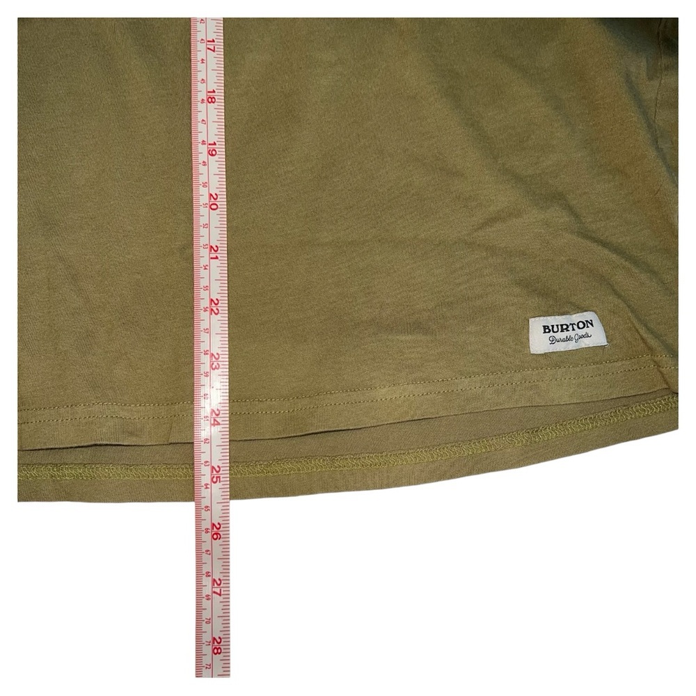 Burton Durable Goods Snowboard Men’s Organic Cotton Graphic T-Shirt Green Medium - Picture 8 of 10